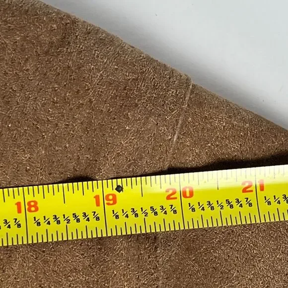 Wilsons Leather Sz Mens M Suede Bomber Jacket M. Julian Beige Zip 5 Pockets - Picture 14 of 14